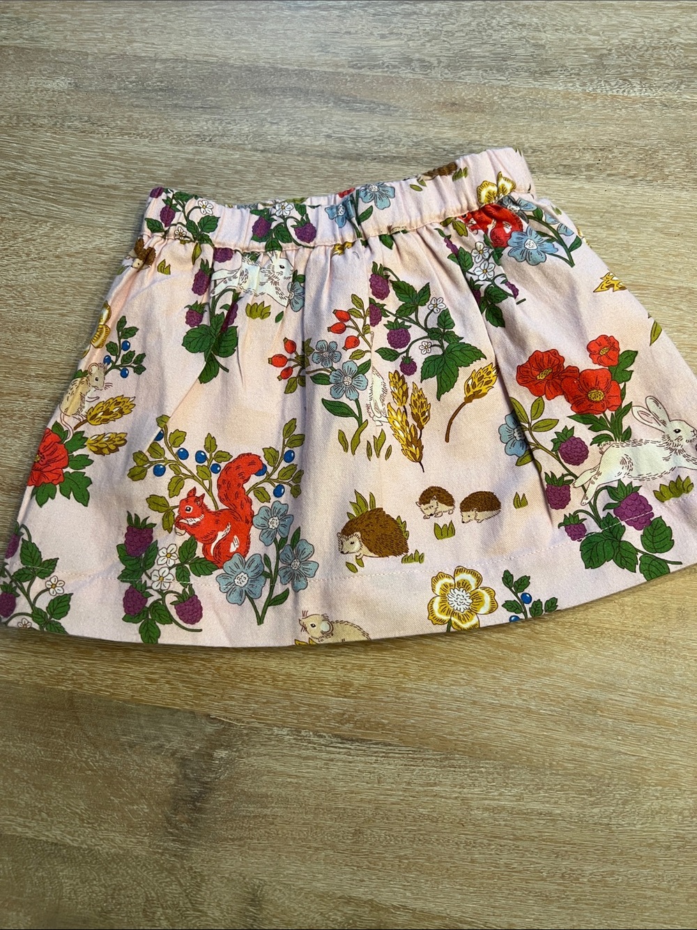 mini Boden girls 2/3 woodland critter skirt EUC